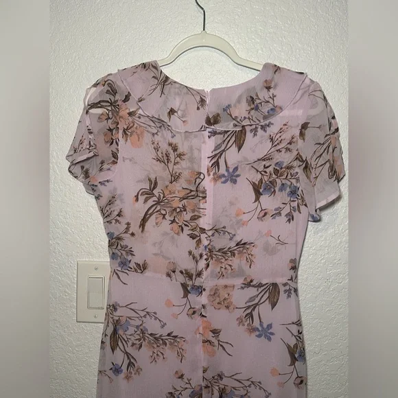 AMERICAN RAG Lavender Floral Prairie Wrap Maxi Dress Size Medium - Picture 9 of 10